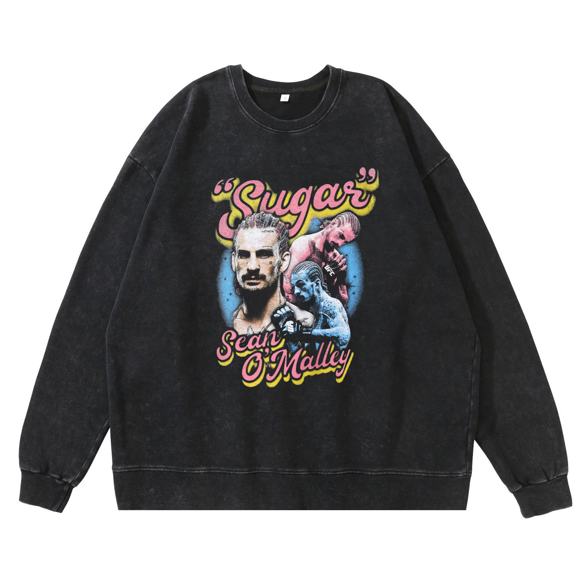 Retro-Inspired Denim Fabricated Hooded Sweatshirt Featuring Unique Artwork - TT8379