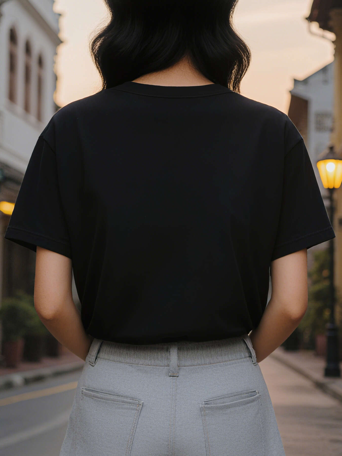 Women's Motivational Letter Printed T-Shirt Round Neck Short Sleeve Elastic Cotton Suitable for Spring