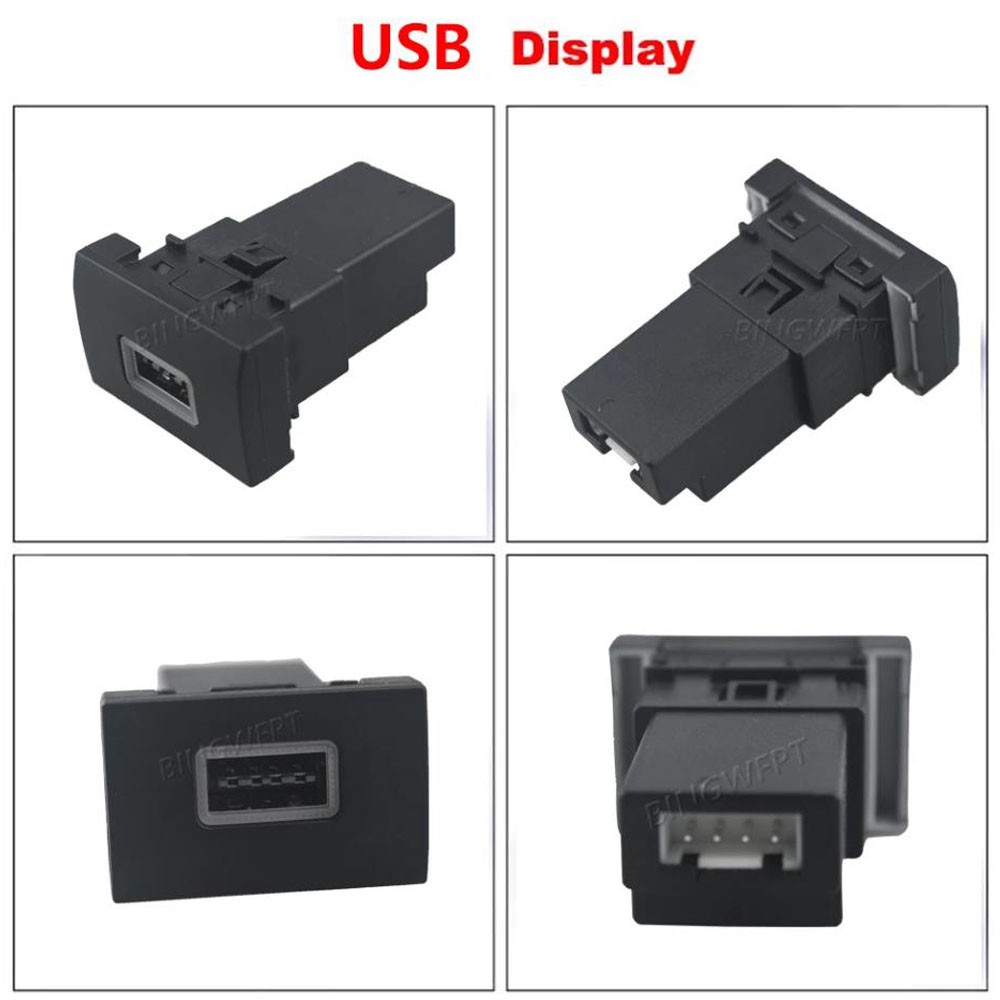 1PC Car Charger Socket QC3.0 fast charge USB charging Outlet Power Adapter Phone For VW POLO 2011 - 2013