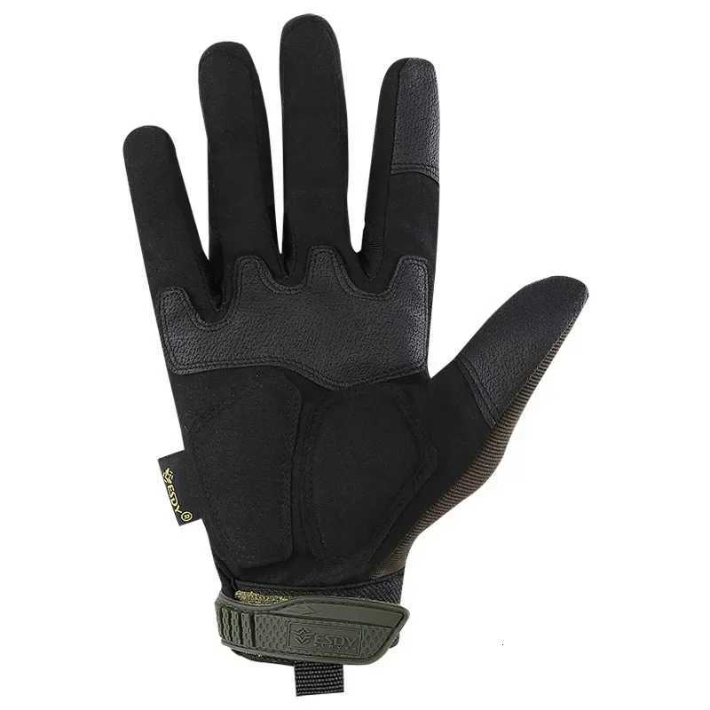 Outdoor Hard Knuck Protection Tactical Gloves Climbing Hunting Hiking Glove Sports Riding Shooting Full Finger GloveXJ250904