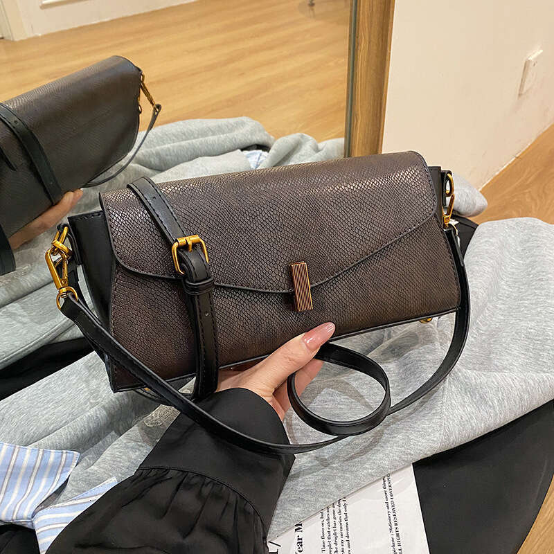 DHEssentials 2025 Spring-Summer Niche Design Luxury Underarm Baguette Bag Women's Versatile Crossbody Shoulder Bag