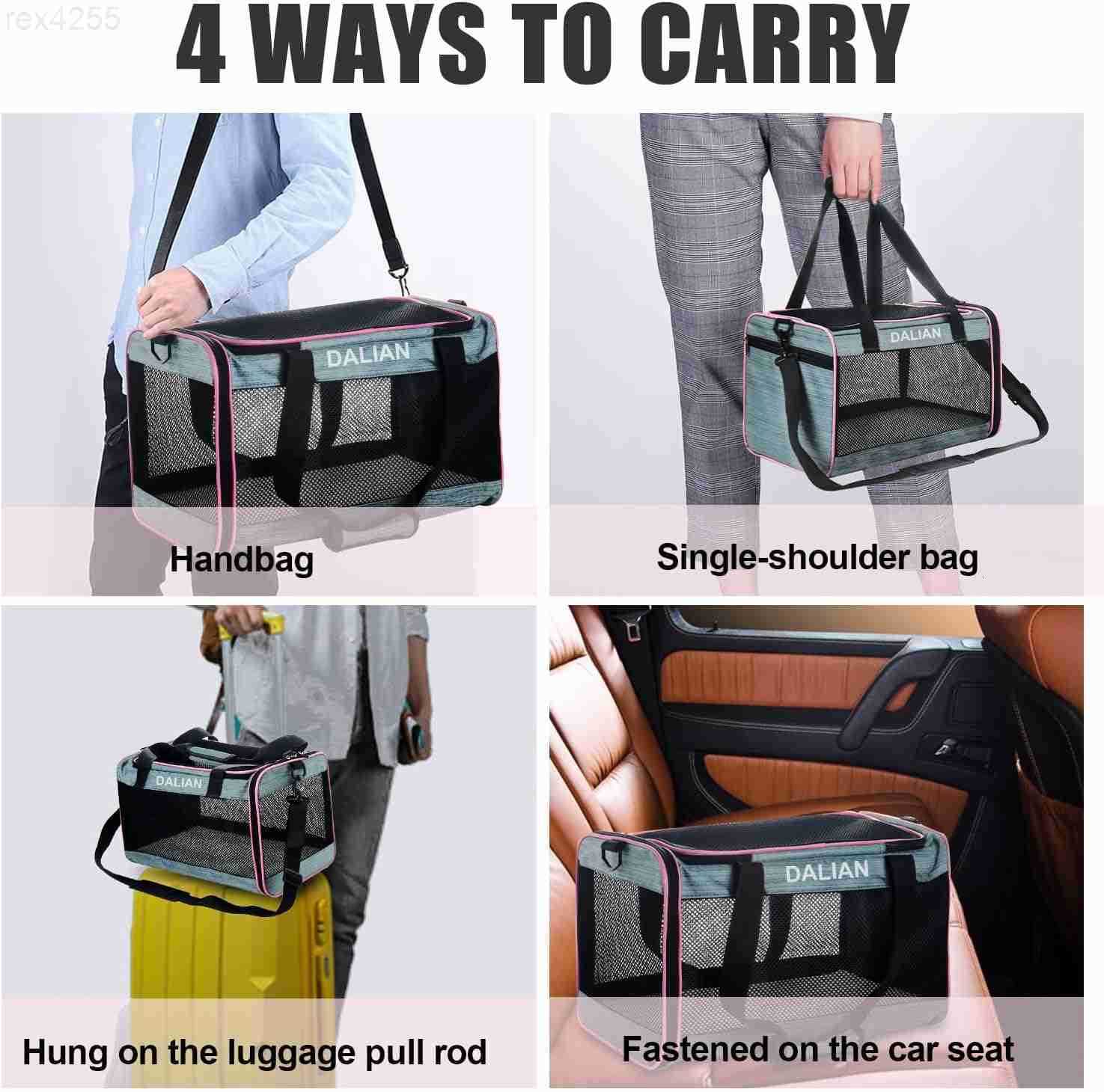 CatDog SoftSided CarriersCat Carrier Airline Approved Pet CarrierDog Carrier SoftSided Pet Travel Carrier Maximum Pet Weight 18 PoundsW250904