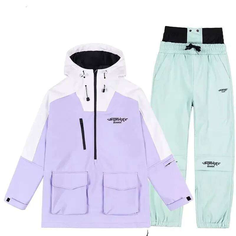 Ski Suits Winter Warm Outdoor Sports Snowboards Windproof Waterproof Clothes And Pants Set Snow Insulation Suite Women