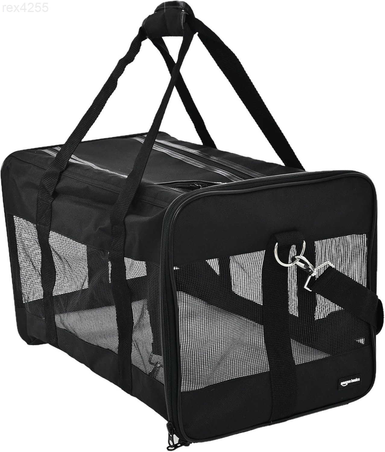 Mesh Pet Travel Carrier for Dog Cat up to 16 pounds 165 L x 106 W x 11 H BlackW250904