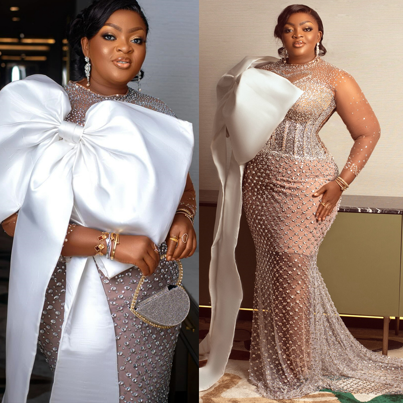 Plus Size Luxurious Prom Dress 2025 Evening Dresses Elegant Dresses For Special Occasions Illusion Beaded Lace Jewel Birthday Dress Second Reception G