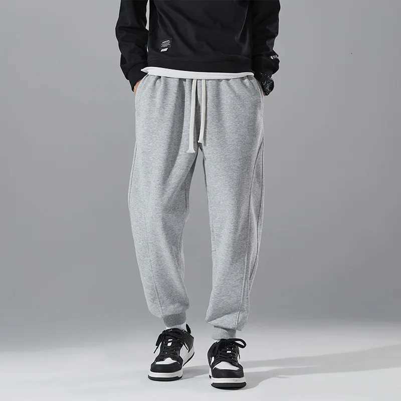 Spring Mens Jogger Pants Elastic Sport Sweatpants Big Size Plus Large 6XL 7XL 8XL Casual Fashion Grey Calf Trouser Autumn CargoXJ250904