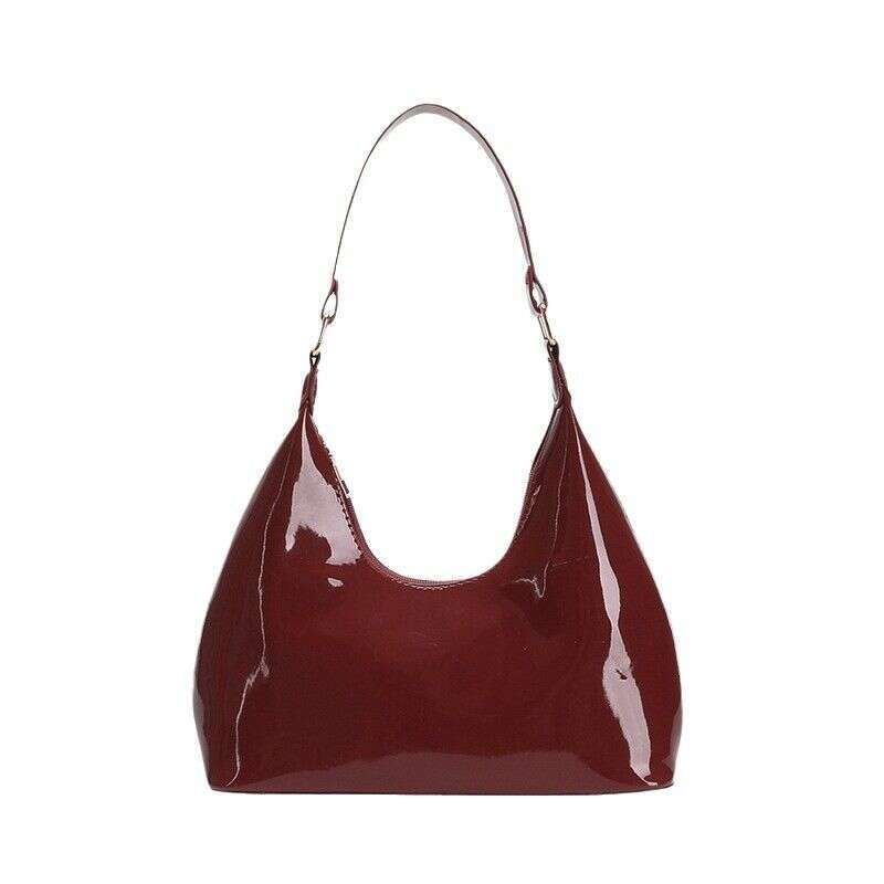 French Niche Patent Leather Bury Underarm Women 2025 New Shoulder Crossbody Bag Hundred