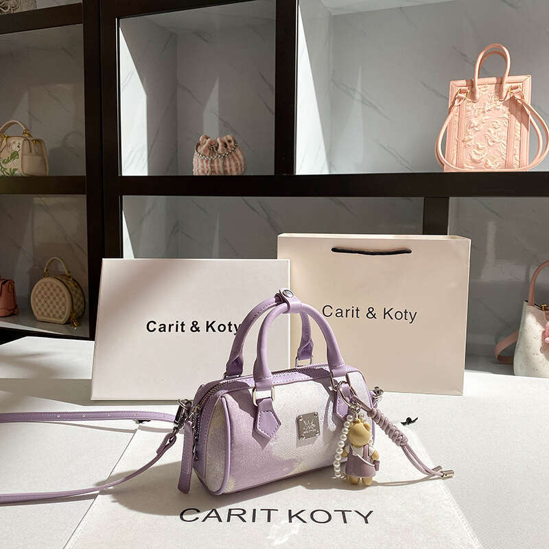 2025 New Boston Bag - Trendy Niche Colorblock, High-End Pillow Bag, Handheld, PU Material, Wholesale & Drop Shipping