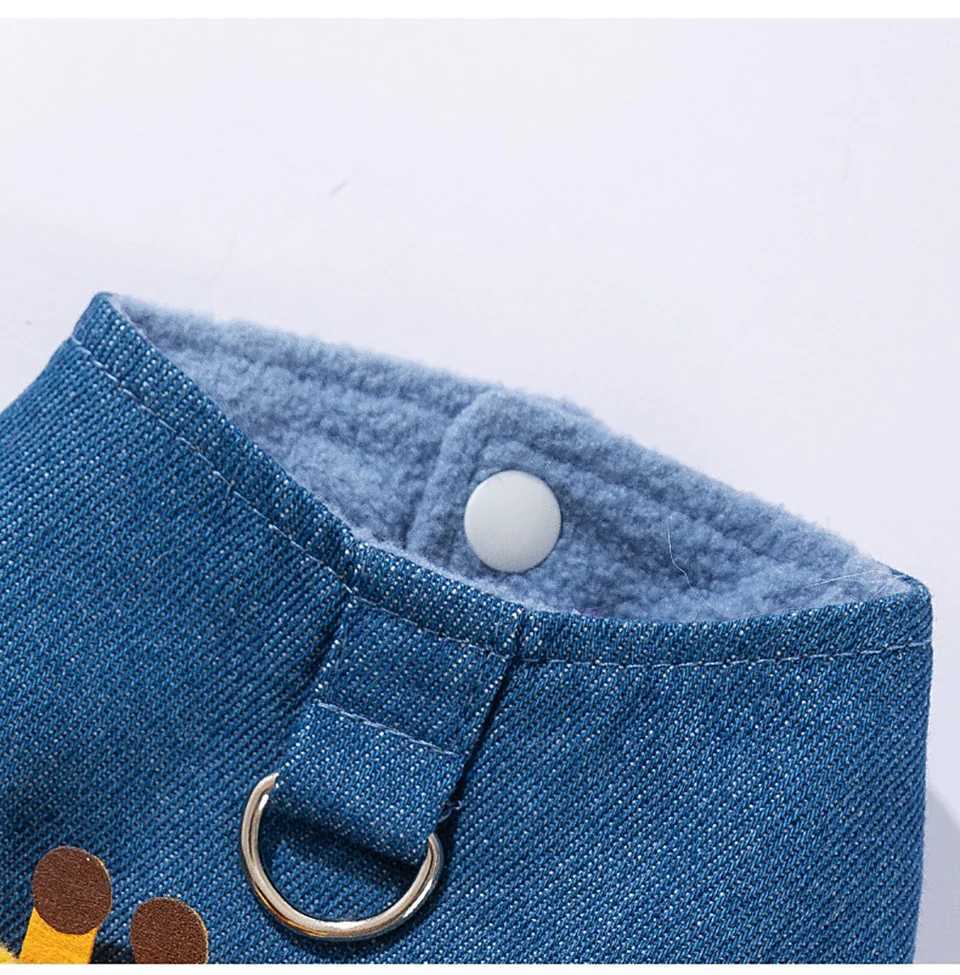 Thickened Pet Vest Mediumsized Winter Cotton Coat Cute Threedimensional Deer Pattern Dog Clothes With Leash Hook W250904