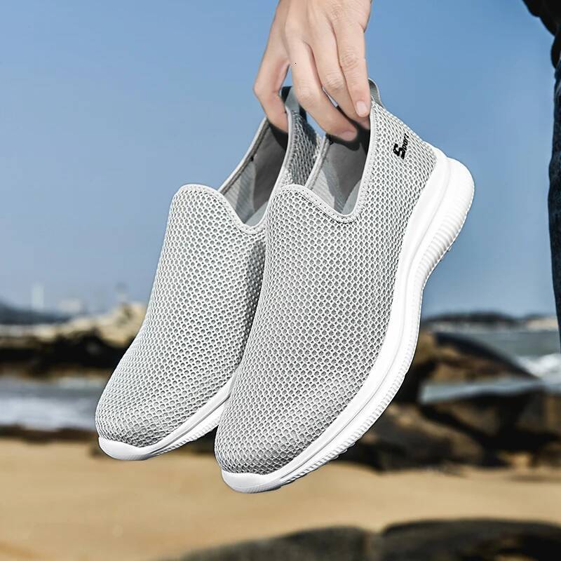 Sneakers Summer Casual Shoe Mesh Breathable Outdoor Non Sports Shoes Slip on Loafers for Men Pius Size 35-46 ddmysaturn