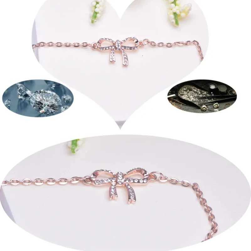 Fashion Simple Rose Gold Bracelet Alloy Material Bowknot Bracelets for Women Jewelry Bracelet Birtay Gift Pulseras De MujerXJ250904