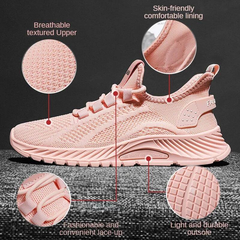 Women's shoes 2025 summer casual sports shoes breathable mesh lightweight ddmysaturn ddmysaturn