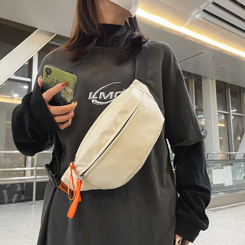 Men Fanny Pack Teenager Outdoor Sports Running Cycling Waist Bag Pack Male Fashion Shoulder Belt Bag Travel Phone Pouch Bags 250903