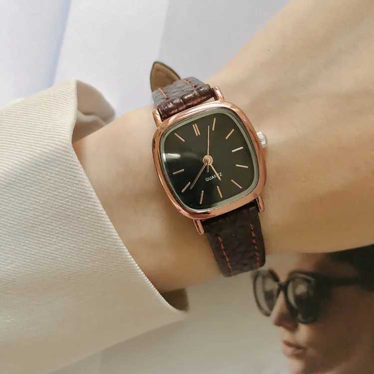 Retro Brown Wen Watches Qualities Small Ladies Wristwatches Vintage Leather Bracelet Watch Fashion Brand Fem Envo Gratis X250904