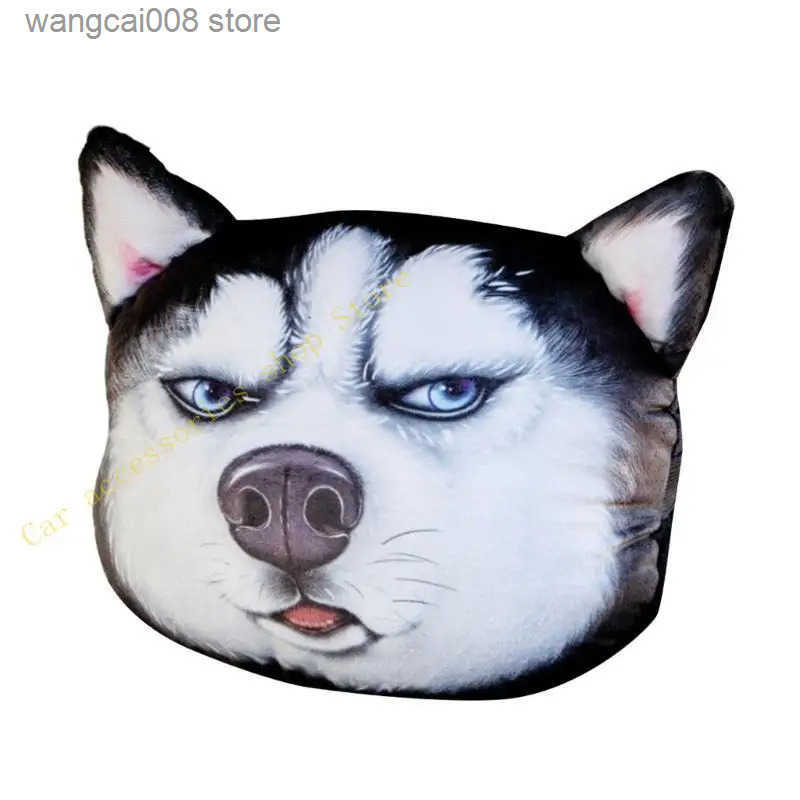 T21E Novelty Head Support Cushion Dog Neck Pillow Car Soft Head Rest Cushion S250904