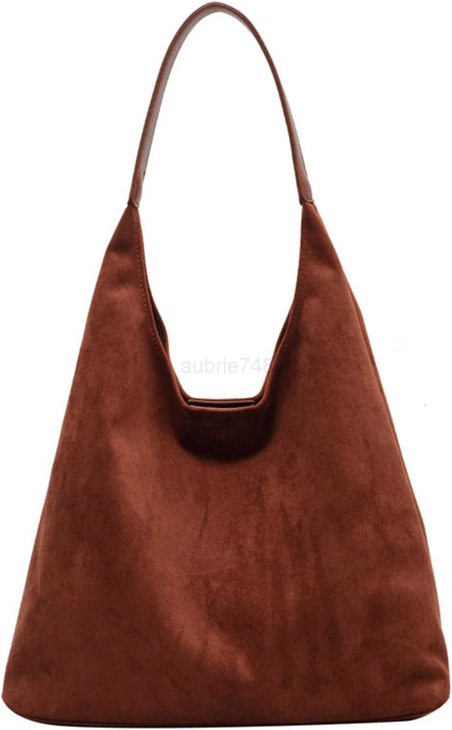Suede purses for Women 2024 Slouchy Shoulder Bags Soft Leather hobo bag Brown Tote Handbag for Work Everyday M250904