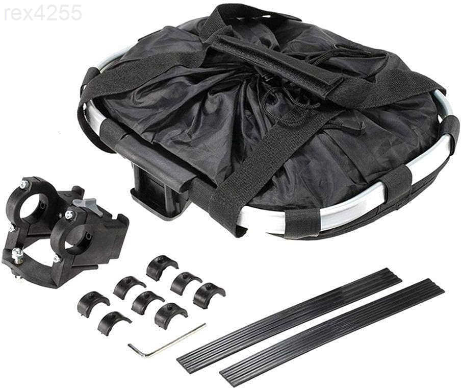 Bike Basket Quick Release Bicycle Handlebar Front Basket Removable Small Pet Cat Dog Carrier Detachable Cycling Picnic Bag for Commuting Shopping Camp