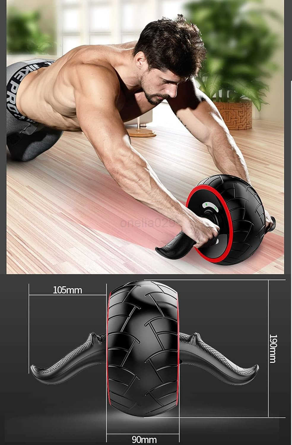 Ab Roller WheelAbs Workout Equipment for Abdominal Core Exercise at HomeGym W250904