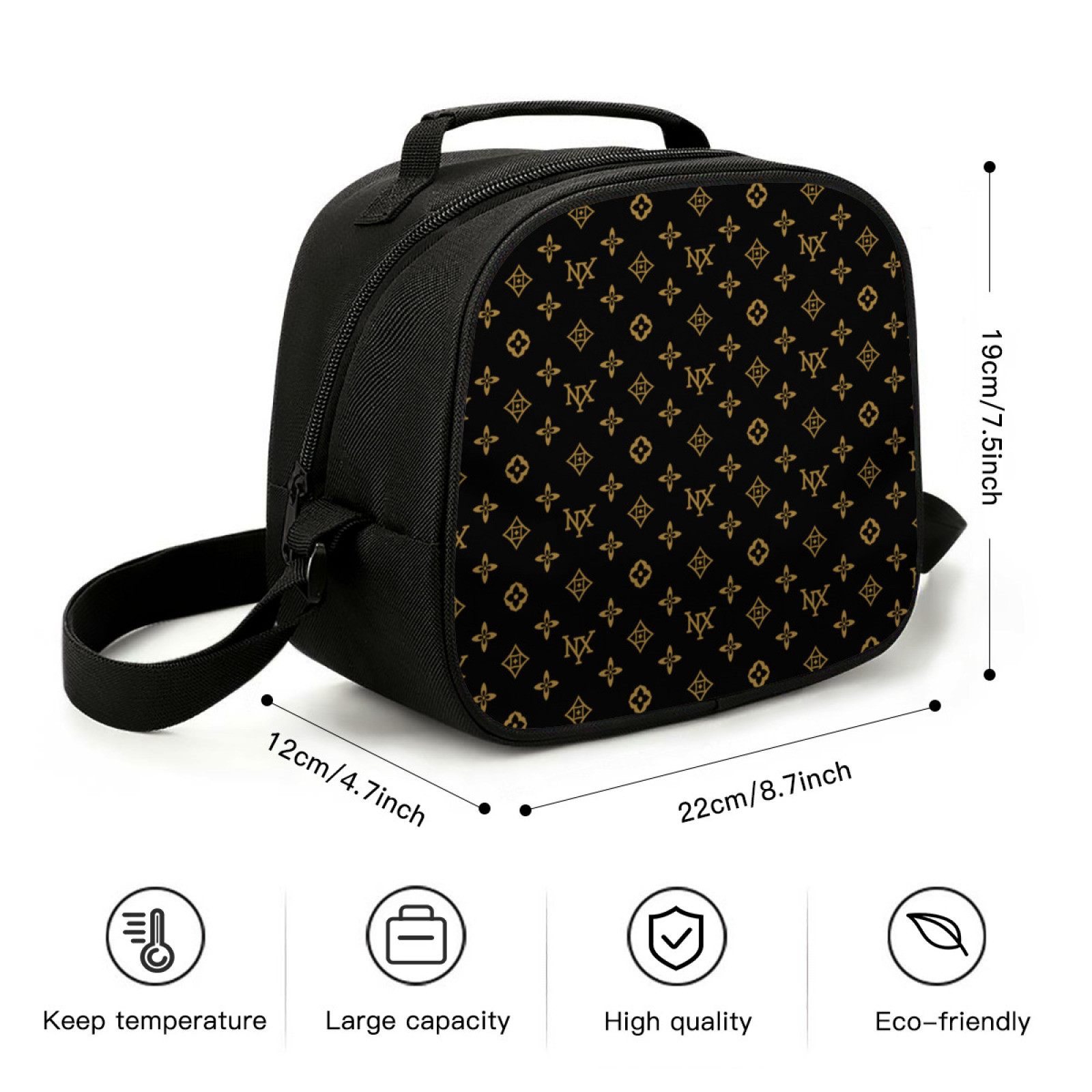 NXY Insulated Lunch Bags Leakproof Veuves Lunch Container Cooler Bag Tote Brown Lunch Box Office Food Storage Bag 3KHZQA 26401651
