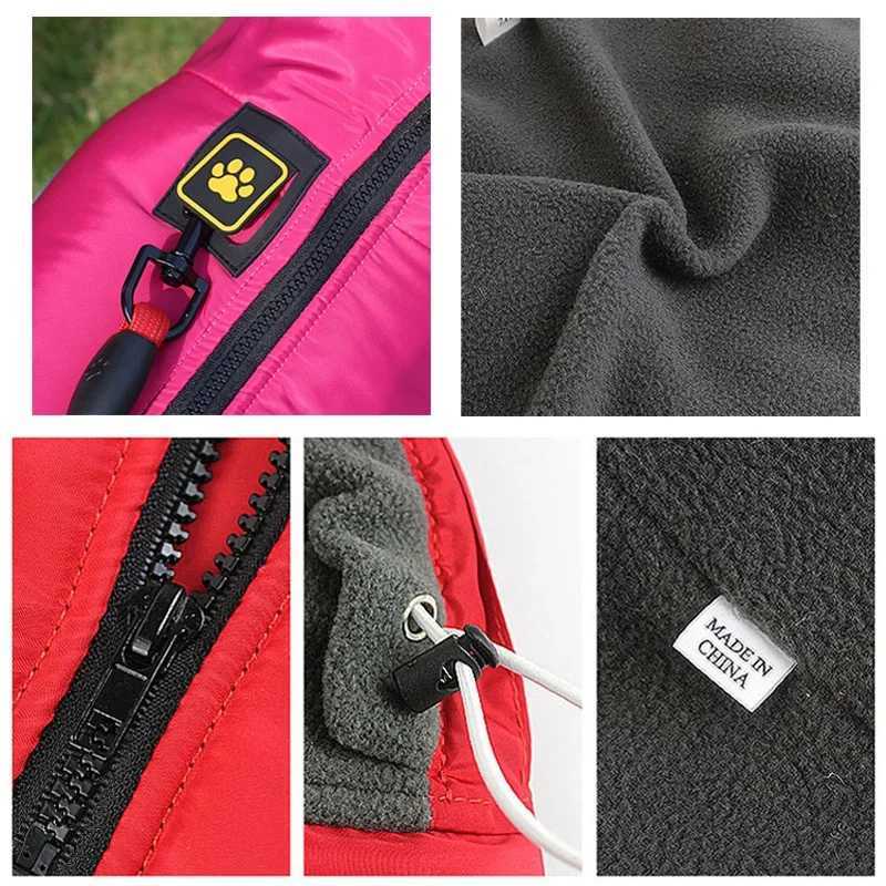 Waterproof Dog Clothes for Large Dogs Winter Warm Big Dog ets Padded Fleece Pet Coat Safety Reflective Design Dog Clothing W250904