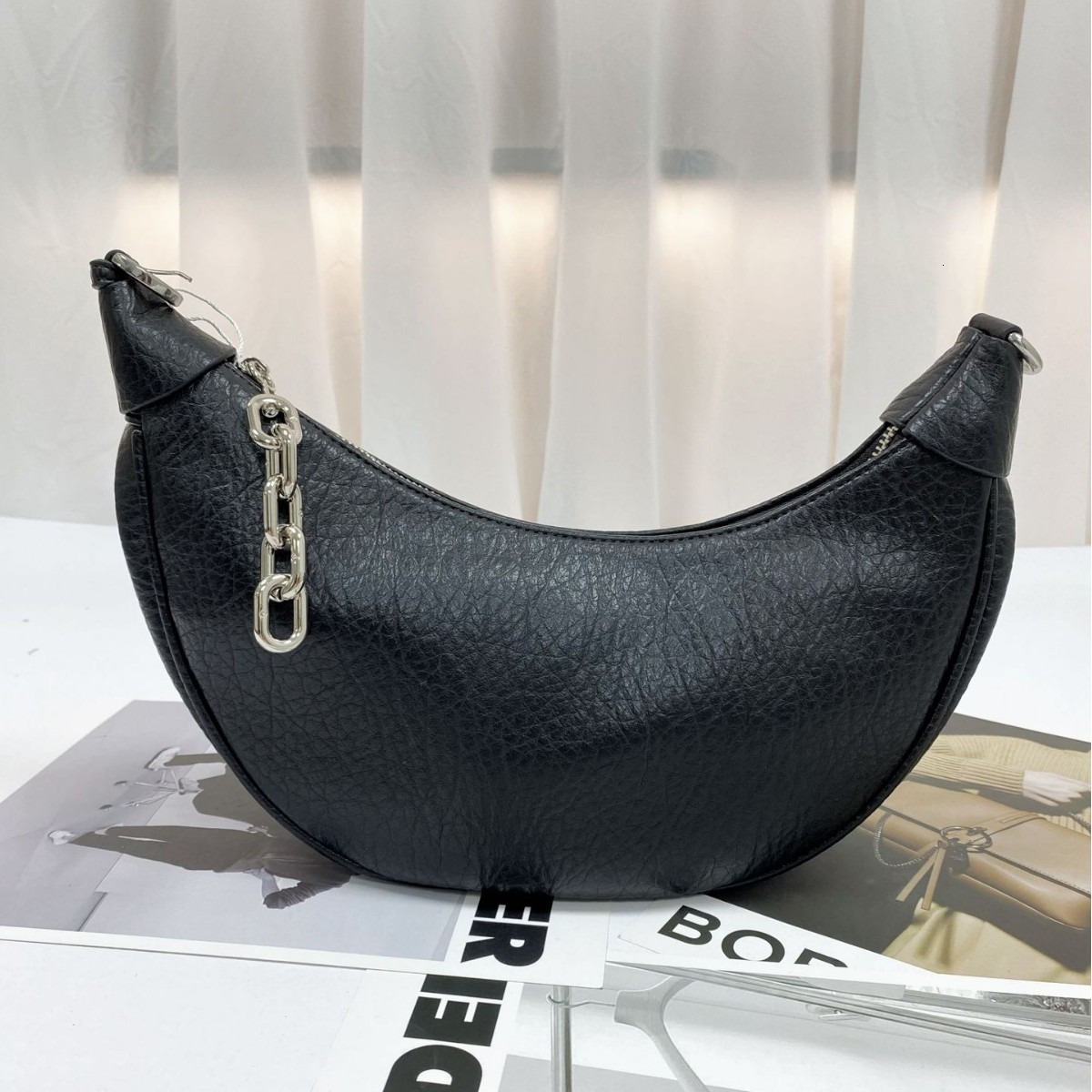 Fashion Handbag Female Shoulder Bag Saddle Women Bag Buckle Silver Party er Purses 250411