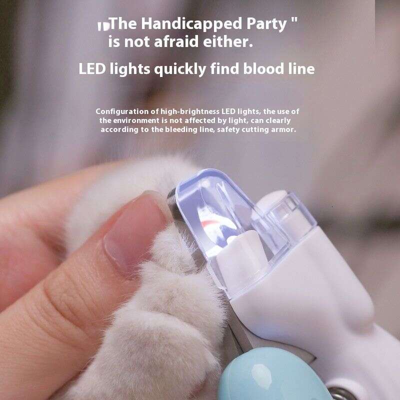 famous brand LED Anti Blood Position Pet Nail Grinder Cat Scissors Dog Light Clipper