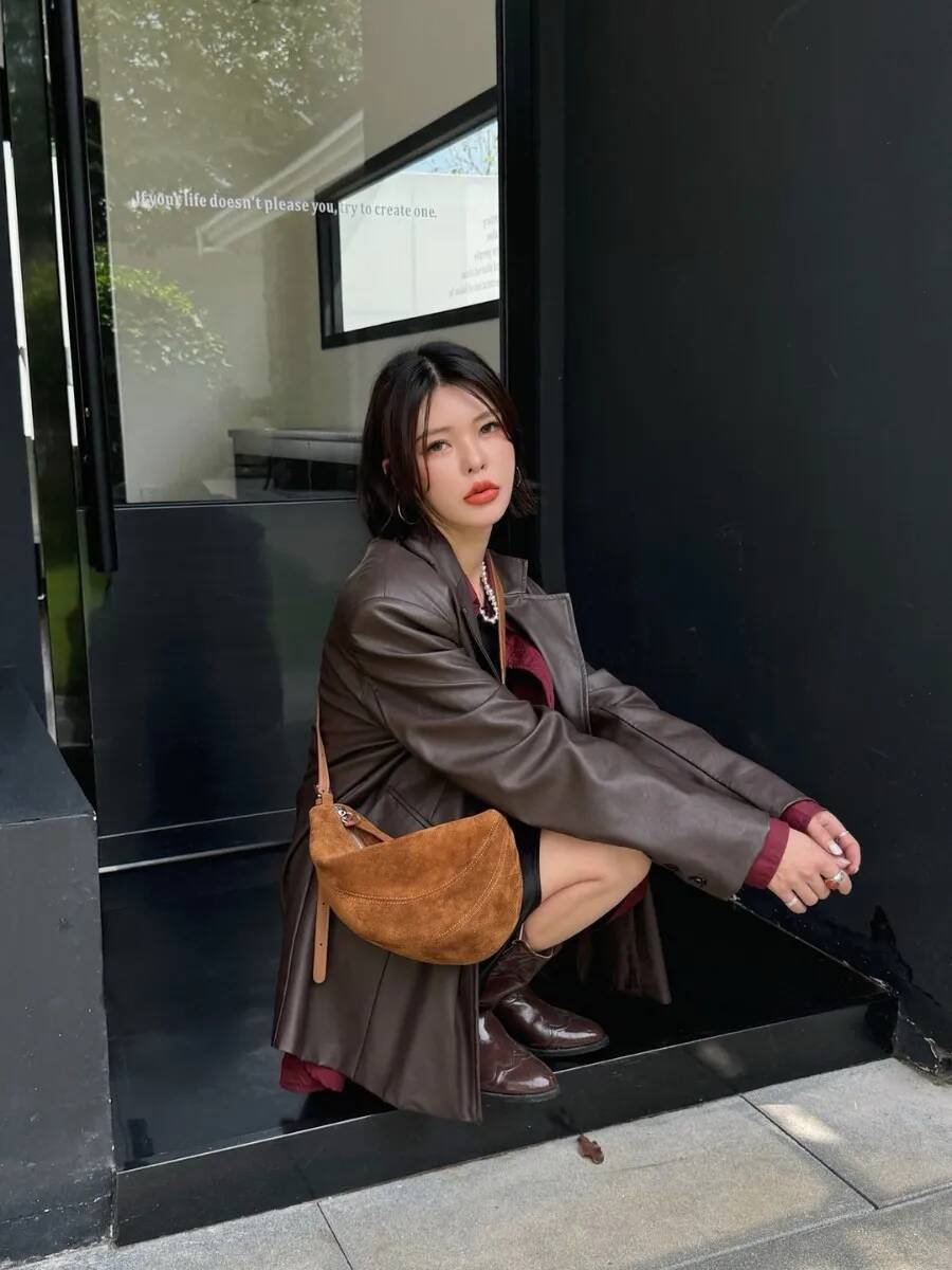 Small fresh dumpling Japanese one-shoulder crossbody bags, daily commuting men's and women's couple bags