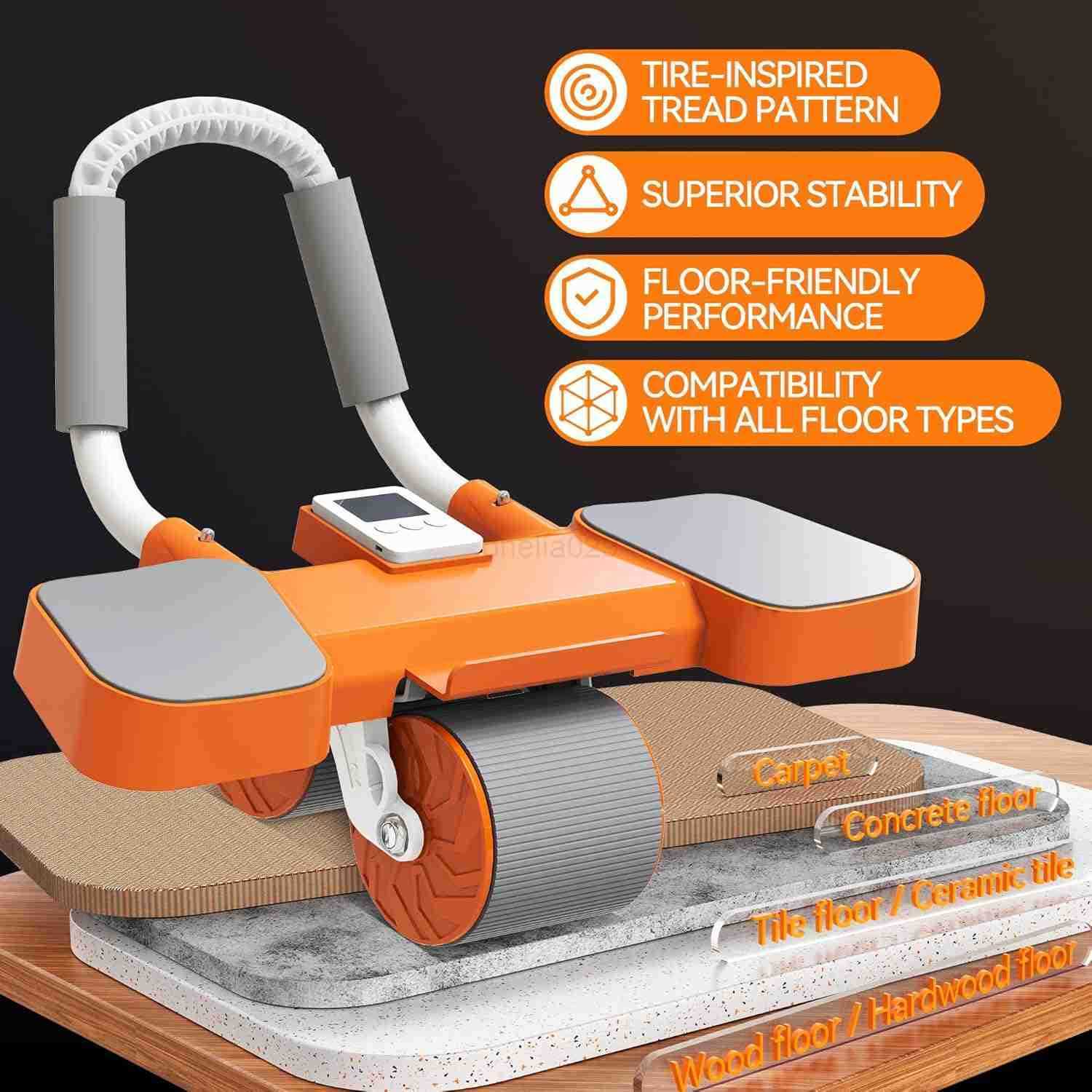 Ab Roller Wheel for Men Women Abdominal Exercise Equipment with NonSlip Grips Ab Roller Core Strength Trainer for Home Gym Durable ABS Ab Wheel Roller