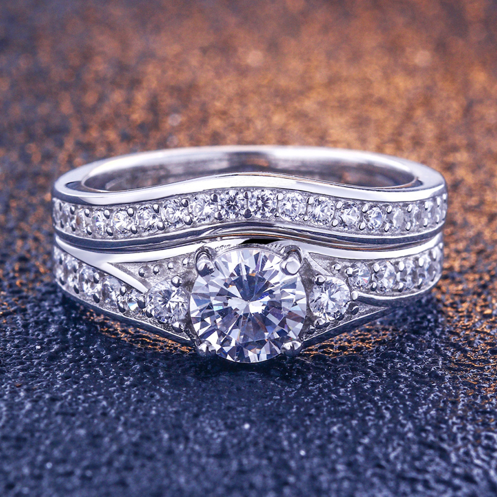 Cross-border new s925 sterling silver ring ladies niche advanced ring micro-inlaid zircon fashion women's ring wholesale