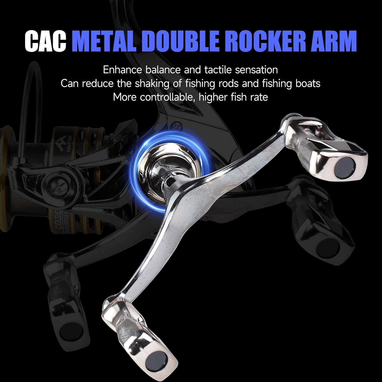 Spinning Fishing Reel 31BB Light Weight Ultra Smooth Alloy Spinning Fishing Reel with 100 M of PE Braided Dyneema Spare Spool W250904