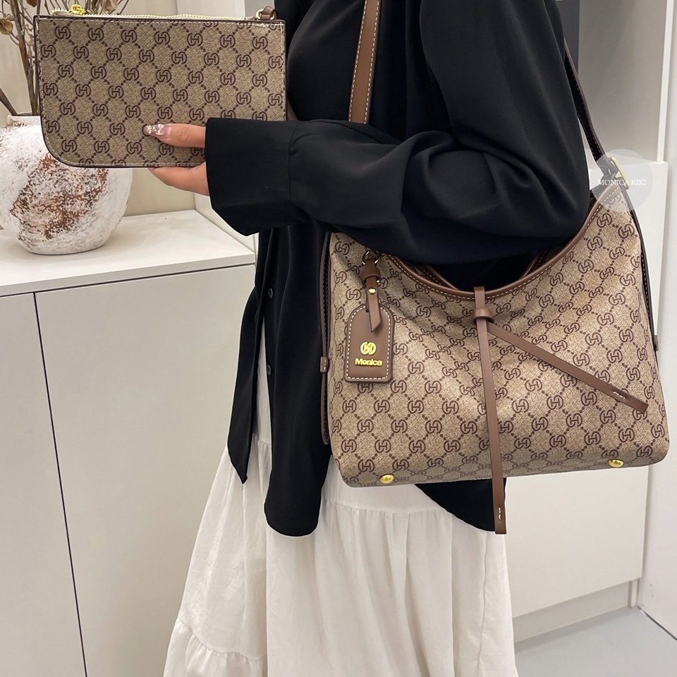 Designer bag for women tote bag printing classic Luxury Bag phone spacious coffee brown