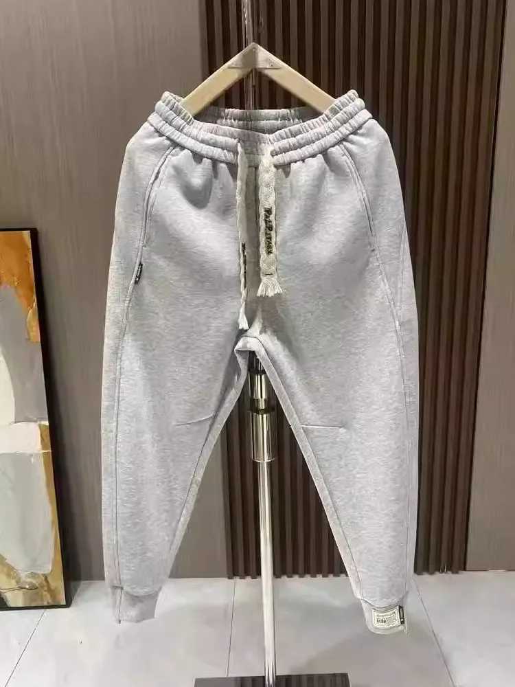 Trendy Casual Loose Sports Harlan Pants for Men Youth Dstring Elastic Waist Autumn Winter Faionable Loose Cuffed SweatpantsXJ250904
