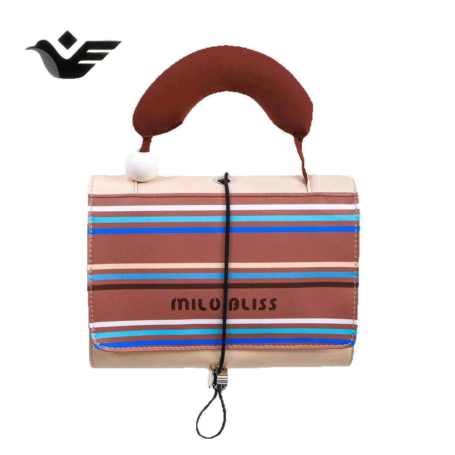 Feiyan Free Shipping New Designer Bag Luxury Shopping Bag Handheld Color-block Makeup Bag Capacity PU Leather Cosmetic Organizer Travel Storage Toilet