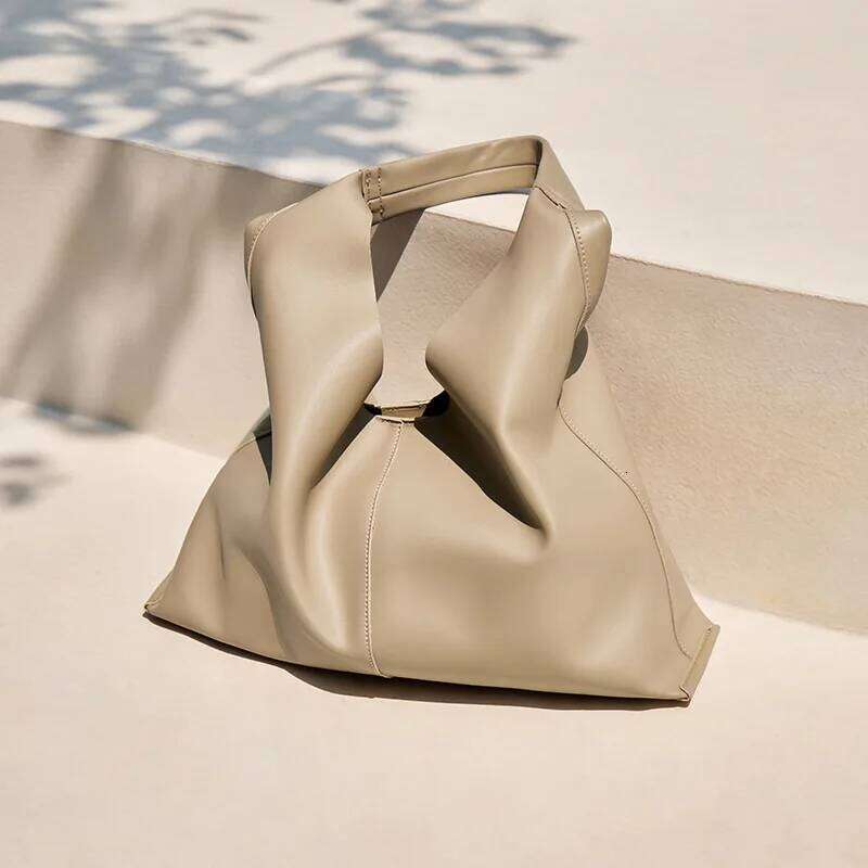 2025 New Tote Large-Capacity Commuter Shoulder Genuine Women's Bag Soft Leather