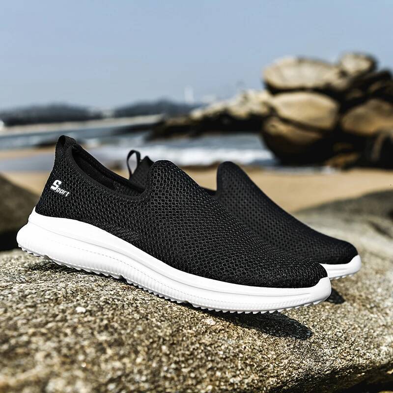 Sneakers Summer Casual Shoe Mesh Breathable Outdoor Non Sports Shoes Slip on Loafers for Men Pius Size 35-46 ddmysaturn