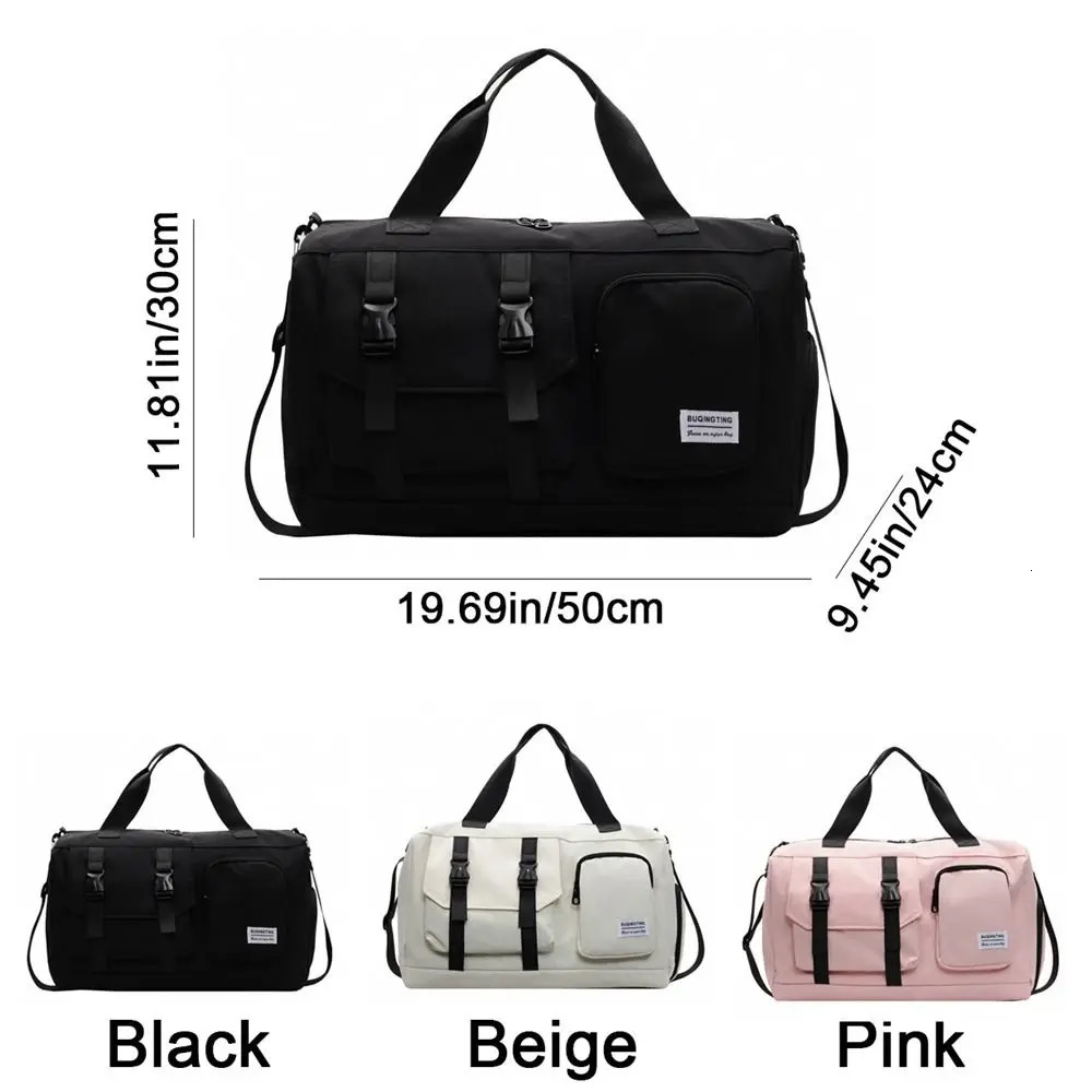 Oxford Cloth Fitness Duffel Bag Lightweight Large Capacity Travel Luggage Bag Dry And Wet Separation with Shoe Compartment 250903