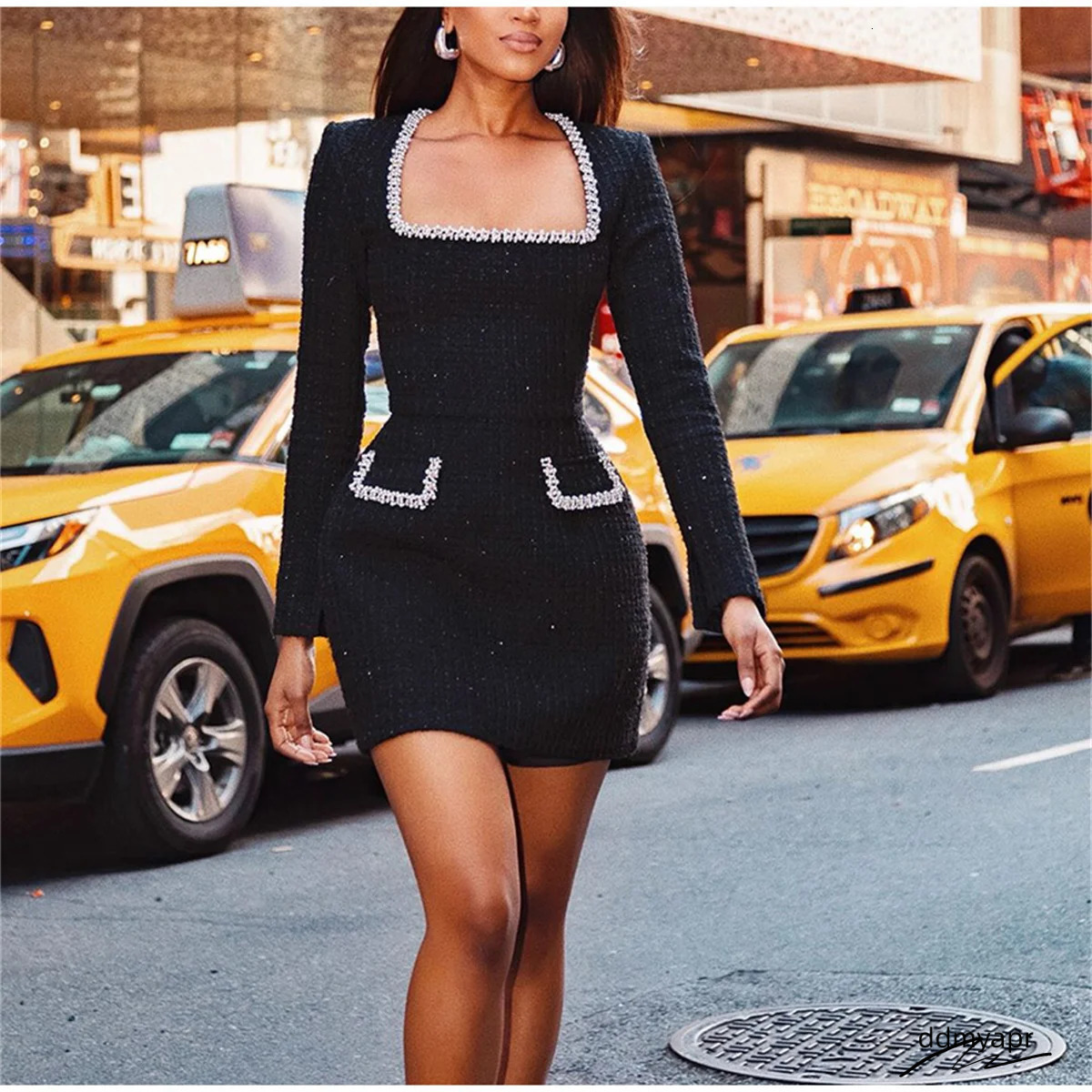 Elegant Lace A-Line Vestidos Womens Solid Slim Shoulder Ddmyday Pad Short Sleeved Party O-Neck Patch Work Evening Dress 241125 Ddmyday Ddmyday Ddmyday