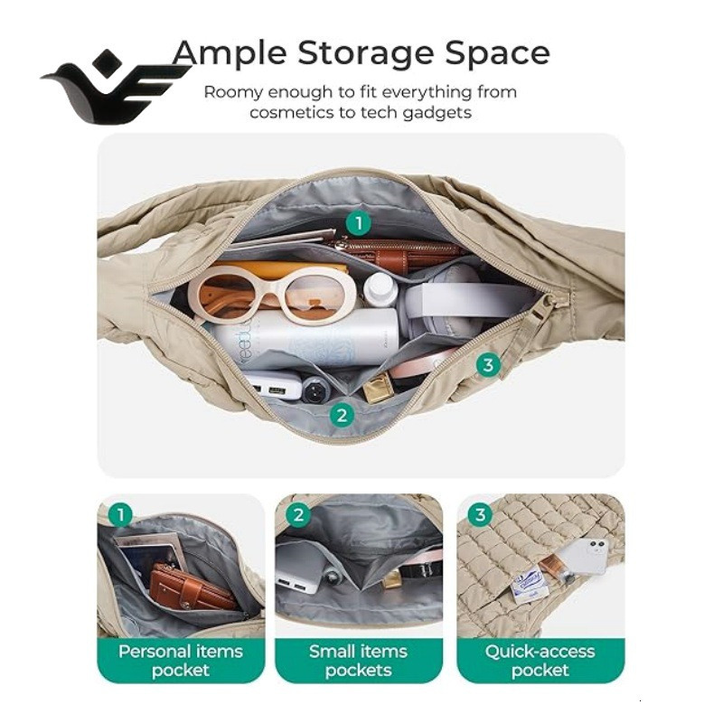 Feiyan Free Shipping New Designer Bag Luxury Shopping Bag Fashion Single Shoulder Handheld Dumpling Bag Large Capacity Down Cotton Underarm Women'