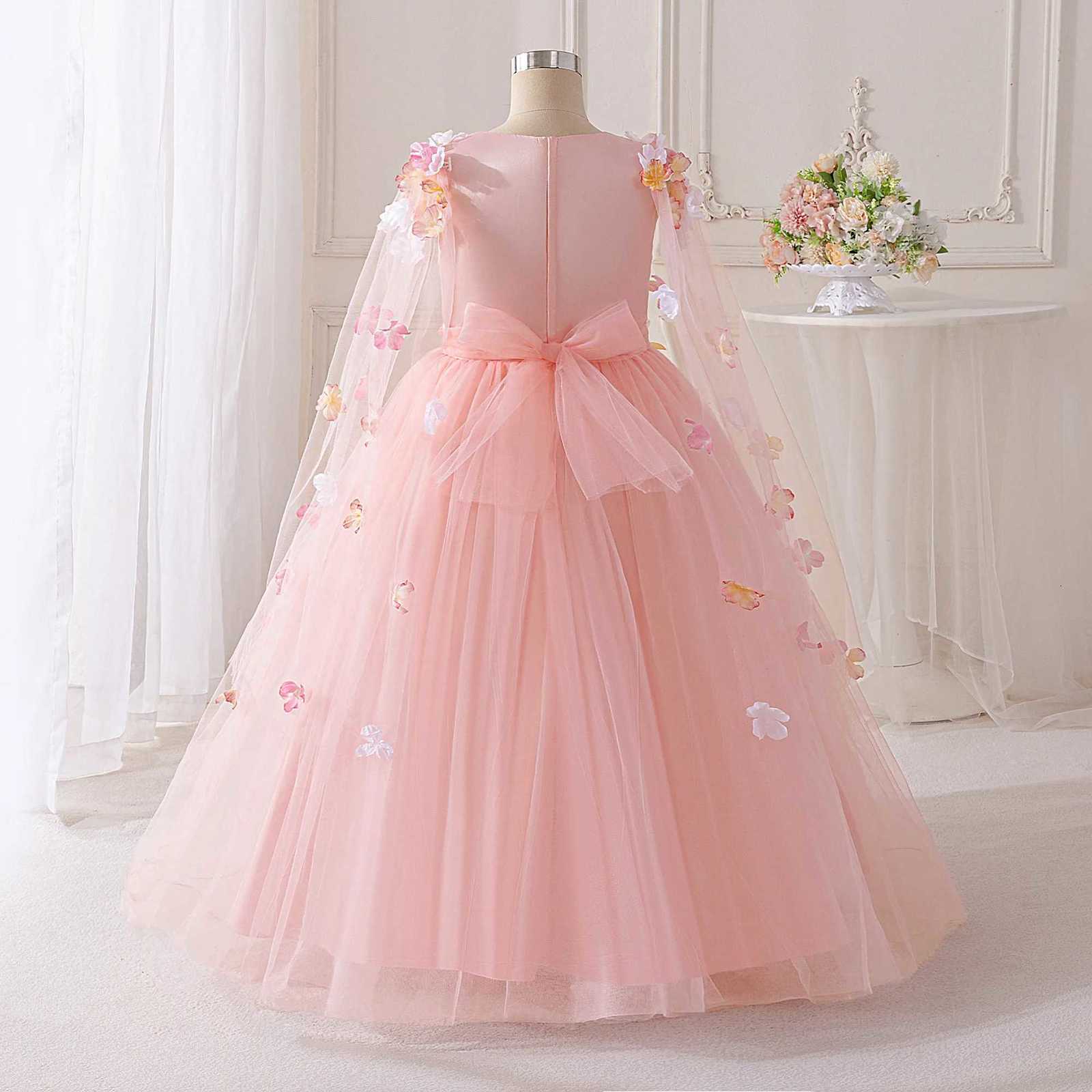 Fairytale Princess Dress Girl Party Princess Style Elegant Dress for Special Occasions Butterfly Design Elegant Dress Z250904