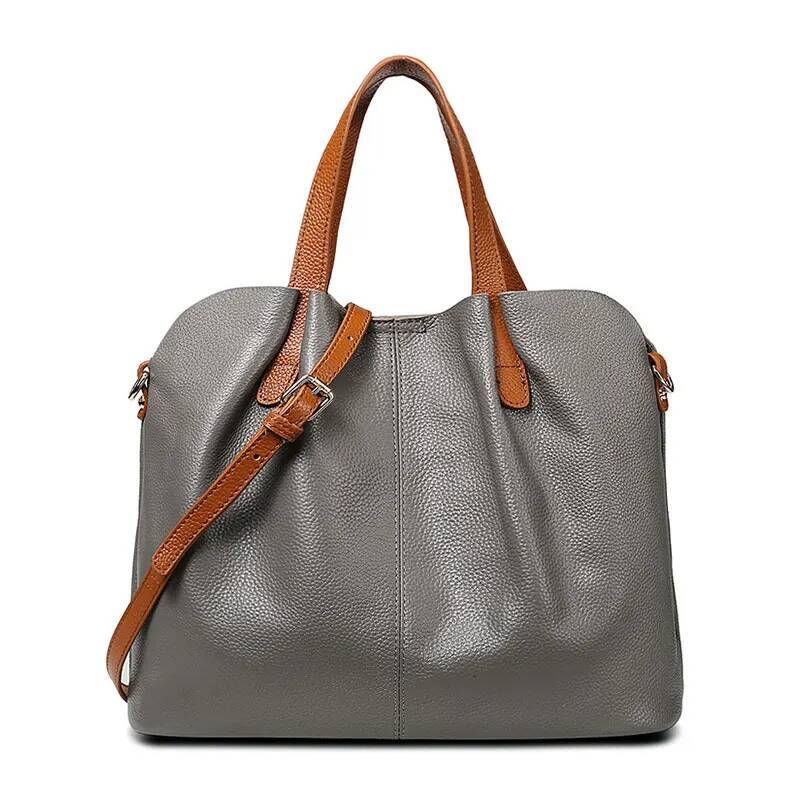 Women's 100% Genuine Leather Designer Shoulder Bag Soft Cowhide Handbags Large Capacity Crossbody Bags for Women