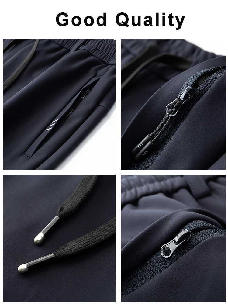 2024 Autumn Winter Men Sweatpants Fleece Liner Warm Straight Track Pants Sportswear Casual Male Long Trousers Plus Size 8XLXJ250904