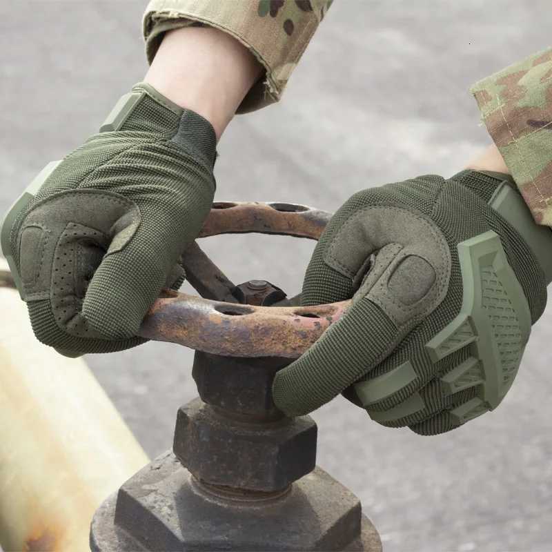 Mens Touch Scree Tactical Gloves Paintball Airsoft Women Outdoor Sport Shooting Hiking Racing Police Full Finger GlovesXJ250904