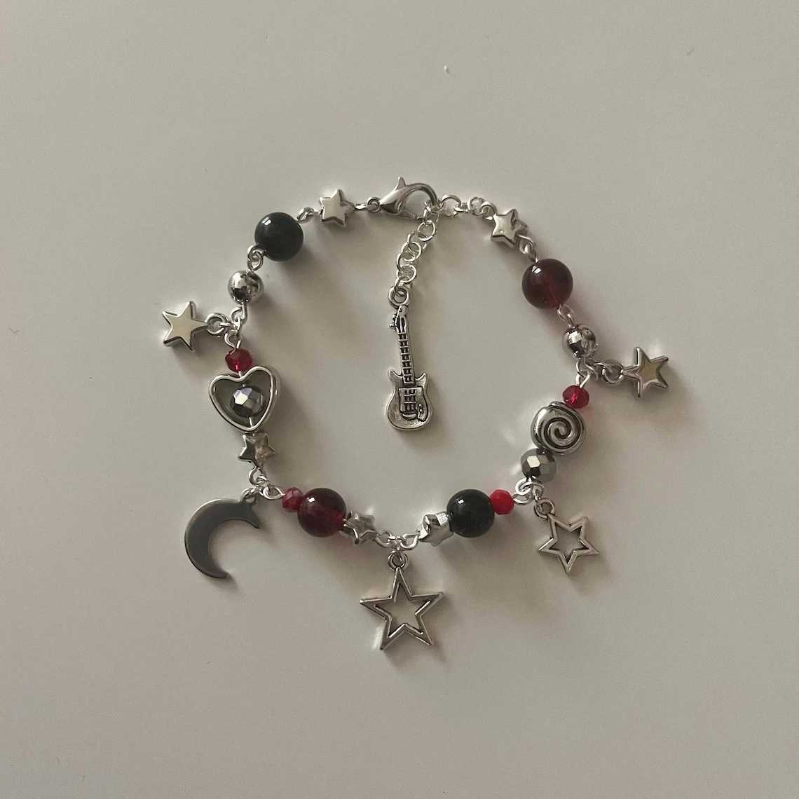 Handmade Girlfriend Pink Princ Matching Bracelets Y2K Marceline Princ Bubblegum Inspired BraceletsXJ250904