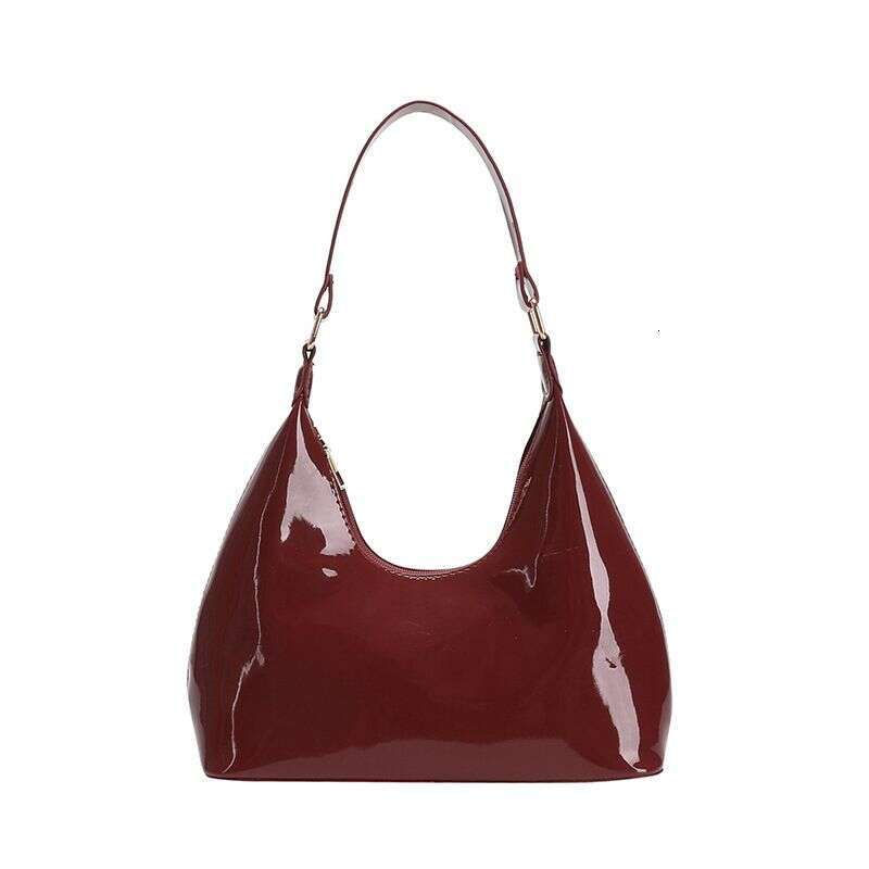 French Niche Patent Leather Bury Underarm Women 2025 New Shoulder Crossbody Bag Hundred