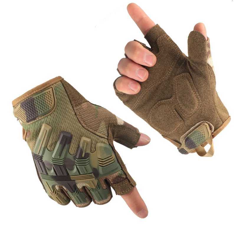 Outdoor tactical halffinger gloves rock climbing sports motorcyc riding protection labor protection work tool gloves menXJ250904