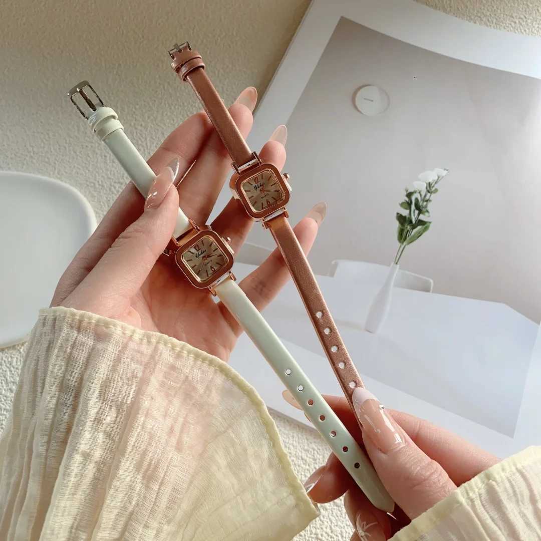 Wens Leather Strap Watch Elegant Square Watches Wens Watch with Classic Vintage Dial Design Analog Quartz Dress Watch X250904