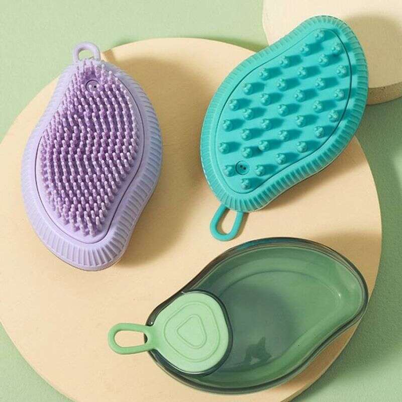 famous brand Fillable Shower Gel Type Cats Dog Massage Bathing Brush