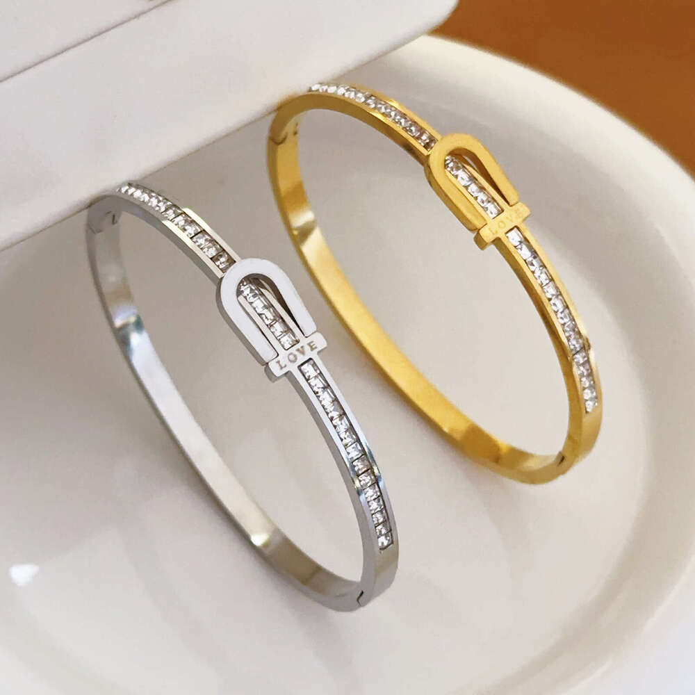 Titanium Bracelet Fashion Starry Sky Women Round Full Dia Couple Stainless Steel Gold Color Jewelry New Model