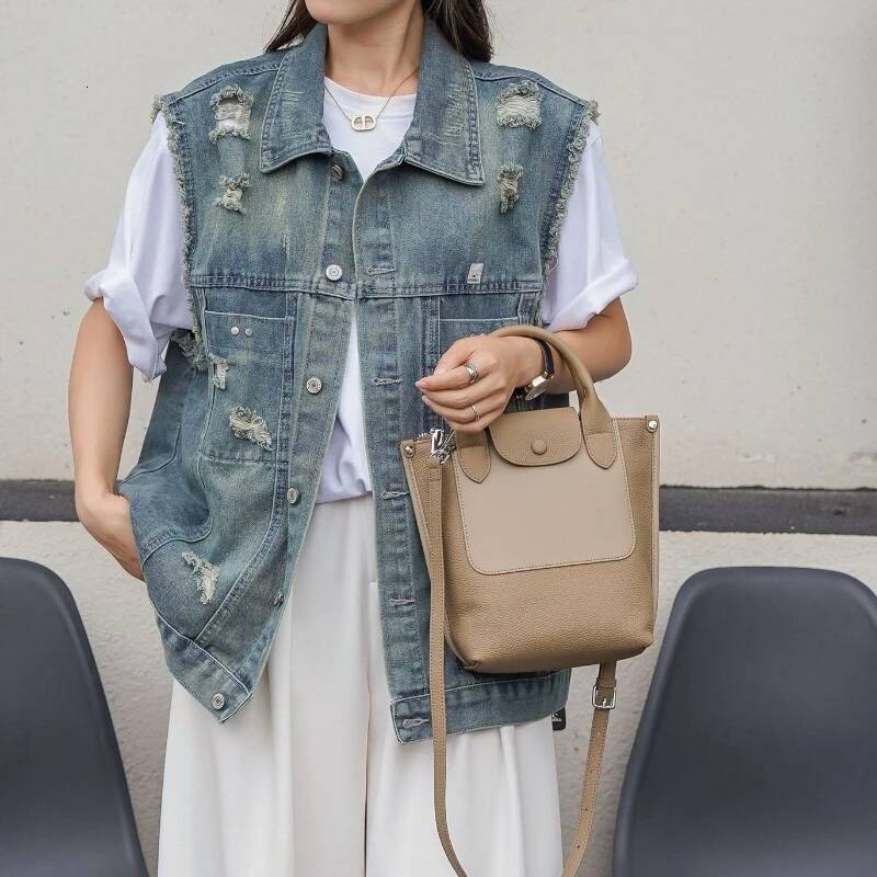 TOGO Head Single Shoulder Women's Crossbody Commuter Featured Fashion Bag, Stylish Versatile Leather Bag