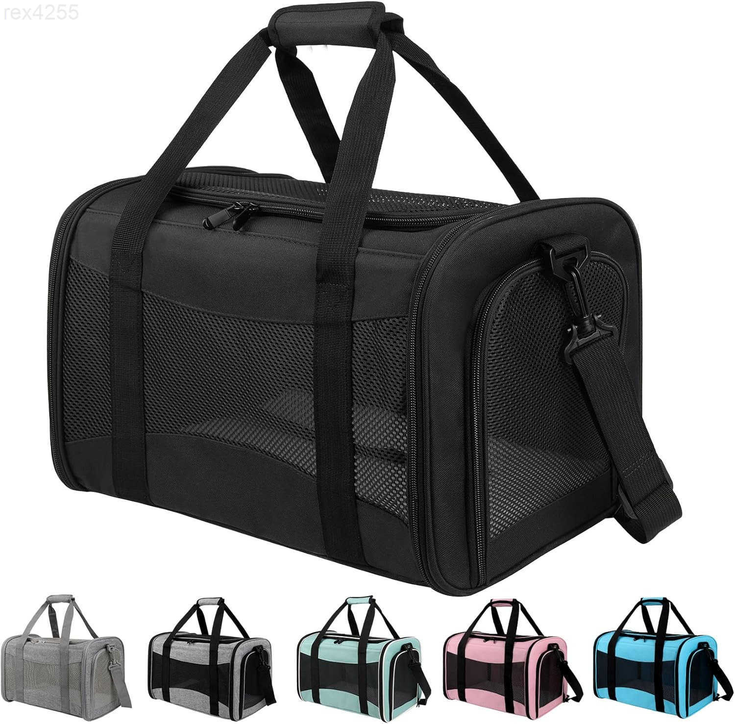 Cat Dog Carriers SoftSided Pet Travel Carrier for Small Cats Dogs Under to15lbs SoftSolid Collapsible CarrierMediumGreenW250904